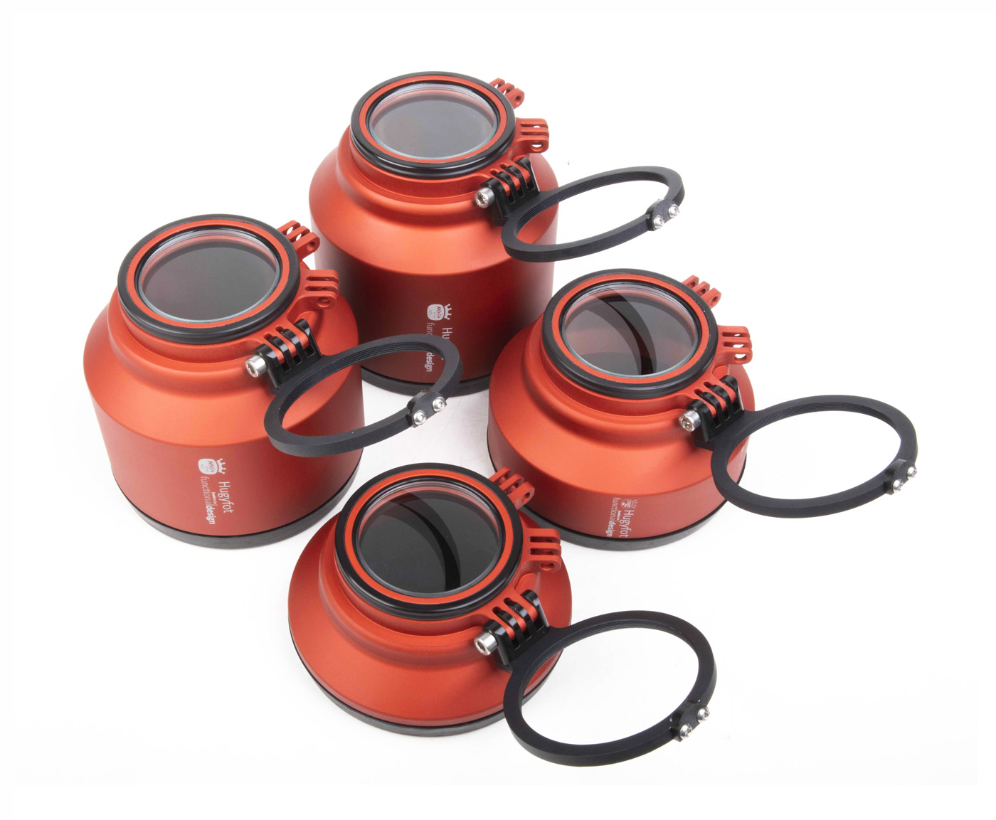 Hugyfot Macro Port Mineral Glass Aluminium L60 RED for Nikon 60 G