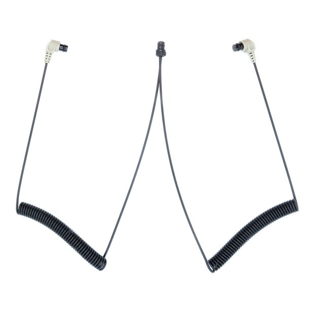 DC1-BM2 - Dual Fiber Optic Cable with SS Angle Plugs (M Size)