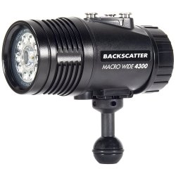 Backscatter MW-4300 &amp; OS-1 Underwater Video Light &amp; Snoot Package