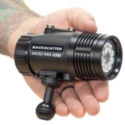Backscatter MW-4300 &amp; OS-1 Underwater Video Light &amp; Snoot Package
