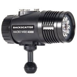 Backscatter MW-4300 &amp; OS-1 Underwater Video Light &amp; Snoot Package