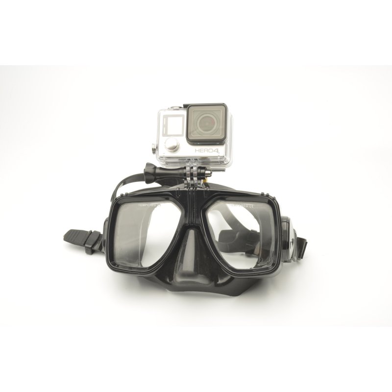 Mask with GoPro mount (black)