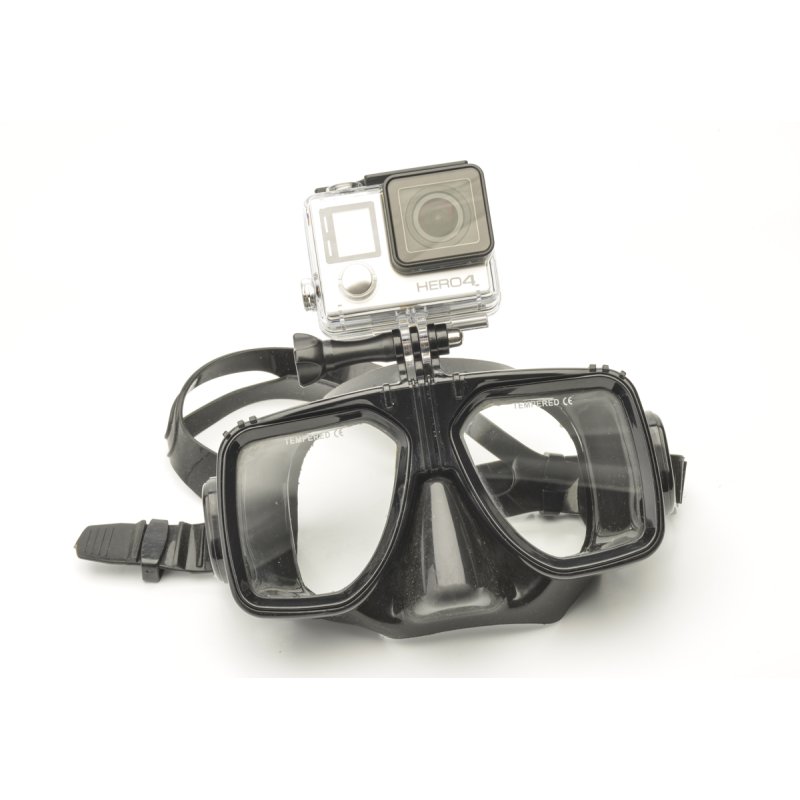 Mask with GoPro mount (black)