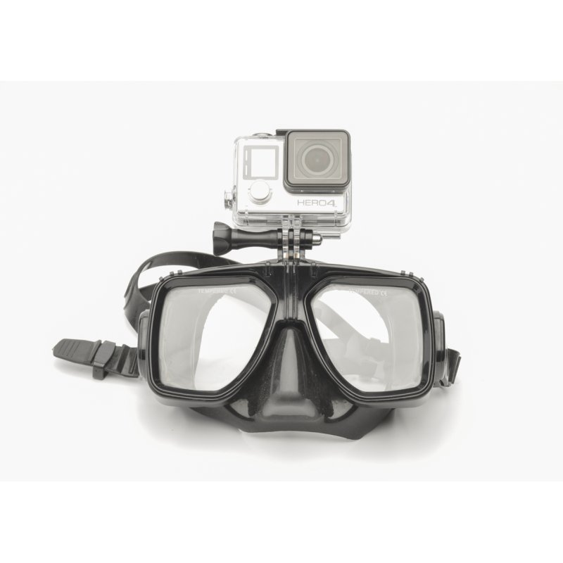 Mask with GoPro mount (black)