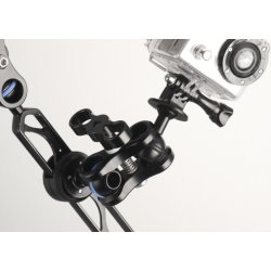 Strobe mounting ball for fastening on arms