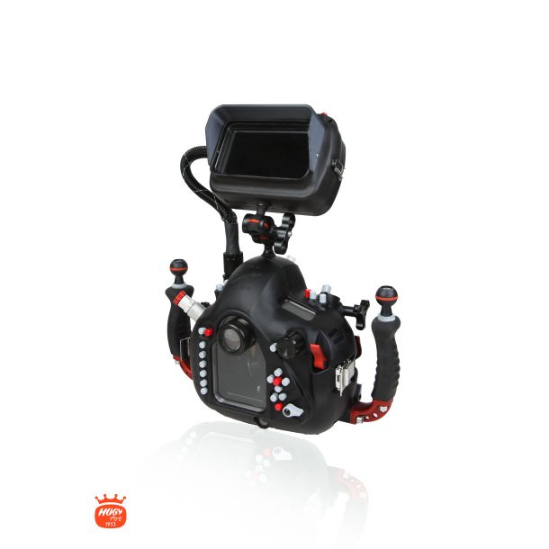 Vision Xs: Housing with 5" HDMI Monitor, HDMI Cable and M16x1 bulkhead , battery and charger