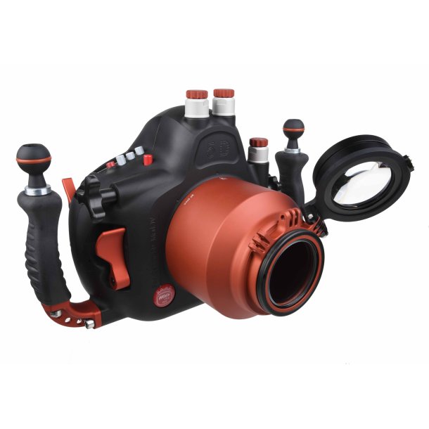 Hugyfot Makro-Port aus optischem Glas ALU L35 Rot