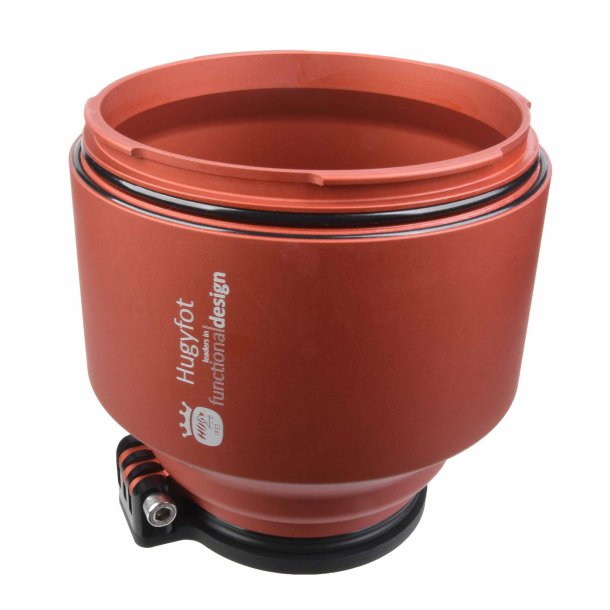 Hugyfot Makro-Port aus optischem Glas ALU L60 Rot (Nikon 60 G)