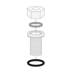 CONTROL GLAND BRASS 5/16 IN