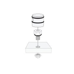 CONTROL GLAND Messing 5/16 Zoll