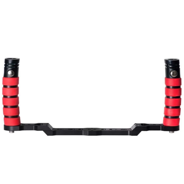 IKELITE Hardware-Set 1/4-20 Schienen mit roten Handgriffen