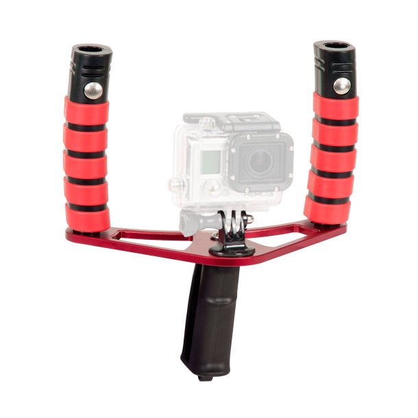 Schiene + Handgriffe f�r die GoPro