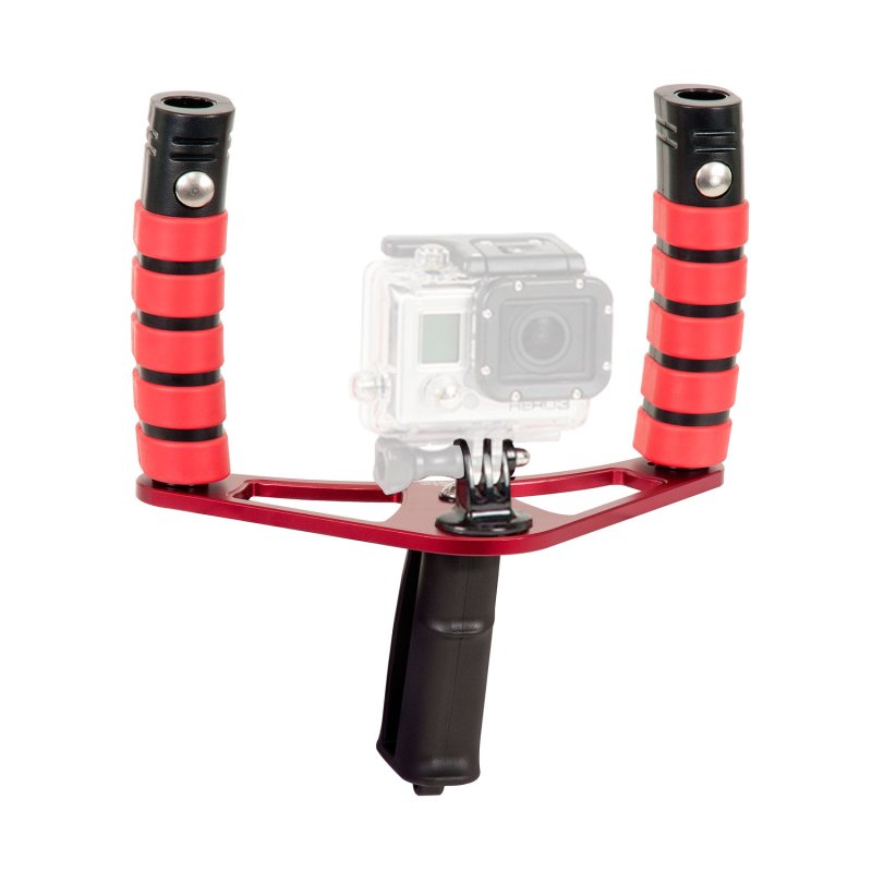 Schiene + Handgriffe f�r die GoPro