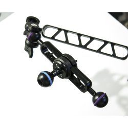 Strobe mounting ball for fastening on arms