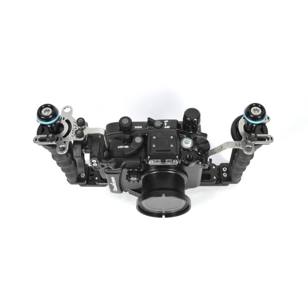Nauticam RX100 MKV Pro Package with tray, handles, armballs and vacuum valve