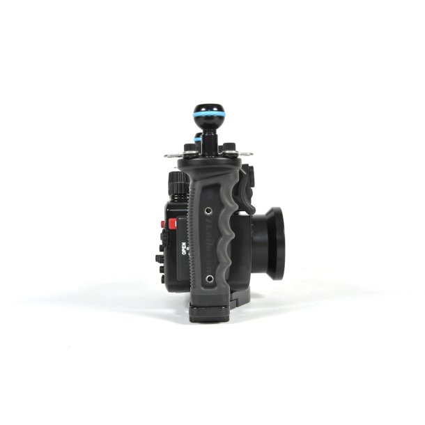Nauticam RX100 MKV Pro Package with tray, handles, armballs and vacuum valve