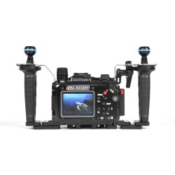 Nauticam RX100 MKV Pro Package with tray, handles, armballs and vacuum valve