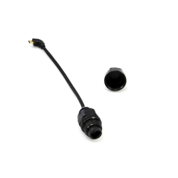 HDMI Bulkhead with Integrated Cable and Type D Connector
