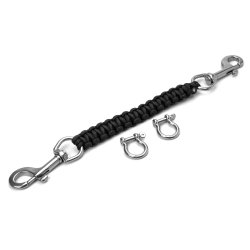 FOTOGRAFIT Lanyard with double snap bolt (black - 30cm)