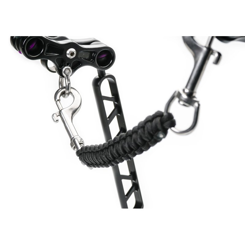 Lanyard with double snap bolt (black - 32cm)
