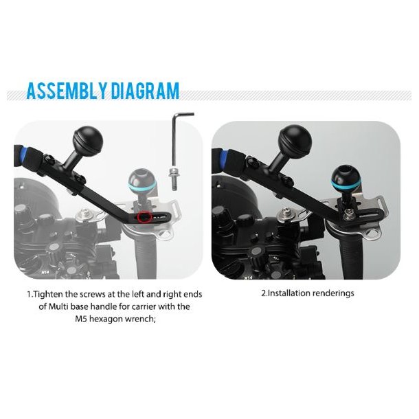 Weefine top handle bar for tray