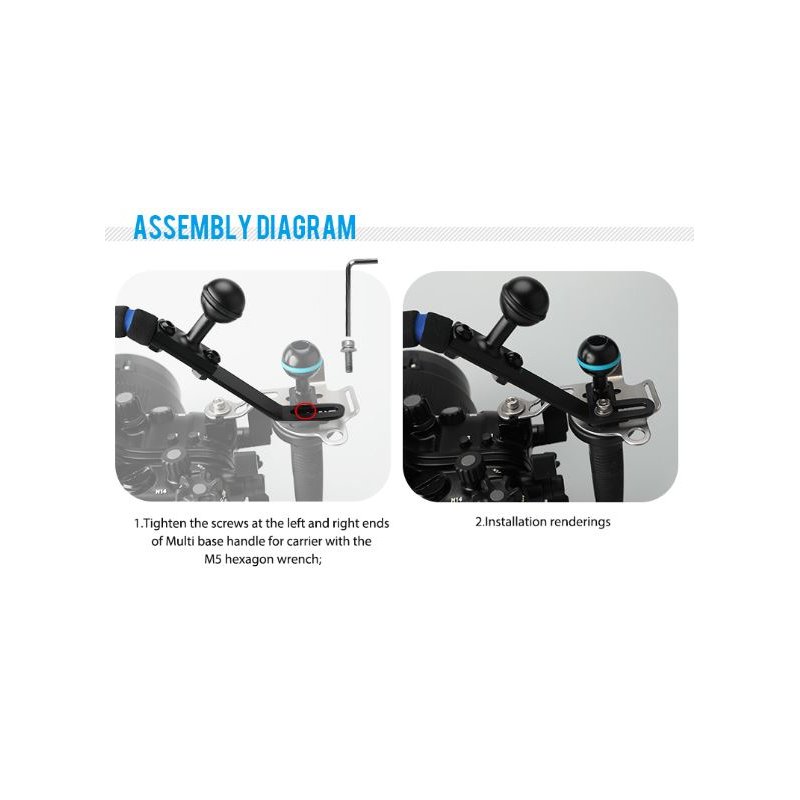 Weefine top handle bar for tray