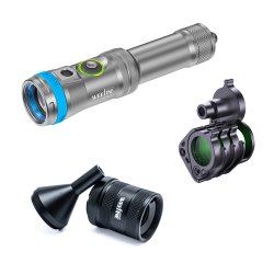 WF095 Weefine Smart Torch with Snoot &amp; filter Kit