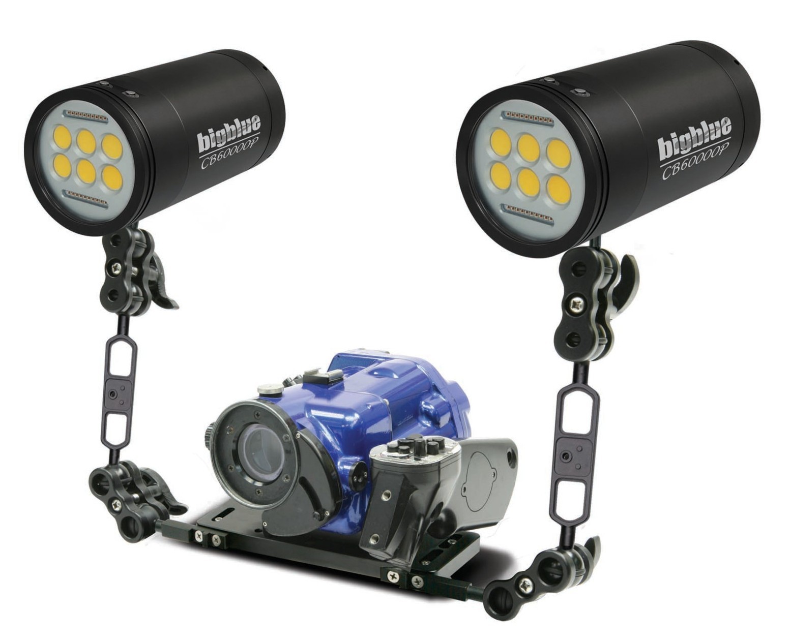 Bigblue CB60000P 60000 Lumen warmweißes Videolicht für Unterwasseraufnahmen