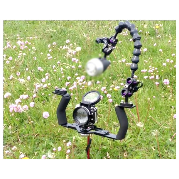 Action tray with handles (adjustable)