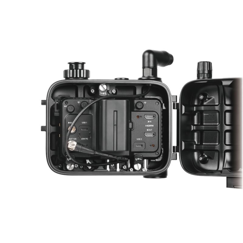 Nauticam M28 Angled SDI bulkhead with BNC plug in 0.4m length (for connection from SDI bulkhead to monitor)