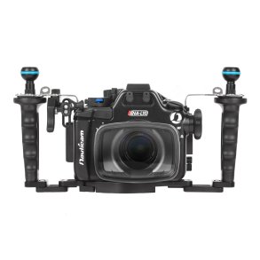 Nauticam NA-L10 Pro Package for Panasonic Lumix L10 (inc. flexitray, right handle, two balls, M16 valve, shutter extension)