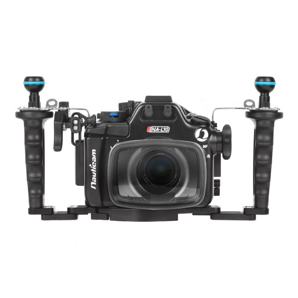 Nauticam NA-L10 Pro Paket f�r Panasonic Lumix L10 (inkl. Flexitray, rechter Griff, zwei Kugeladapter, M16-Ventil, Ausl�serverl�ngerung)
