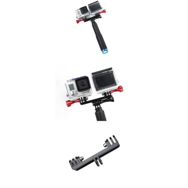 Doppelhalterung f&uuml;r GoPro