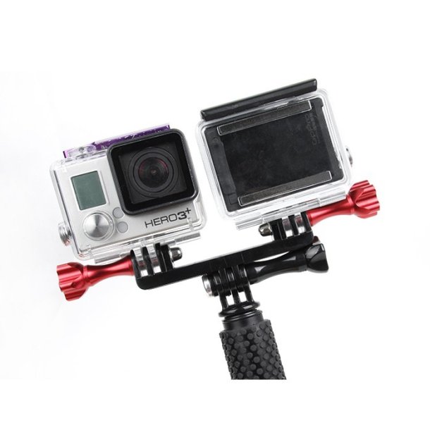 Doppelhalterung f&uuml;r GoPro