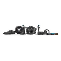 Nauticam NA-L10 Pro Package for Panasonic Lumix L10 (inc. flexitray, right handle, two balls, M16 valve, shutter extension)