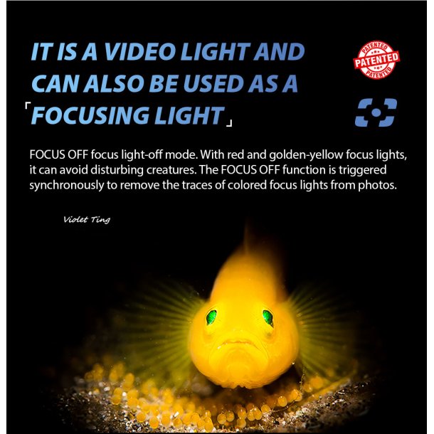 Weefine Smart Focus 2600 Diving Video Light