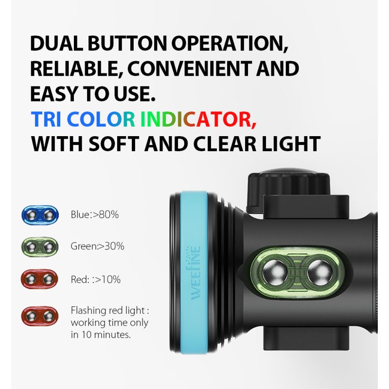 Weefine Smart Focus 2600 Diving Video Light
