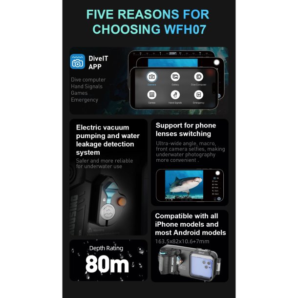 Weefine WFH07X Universal Phones Smart Housing