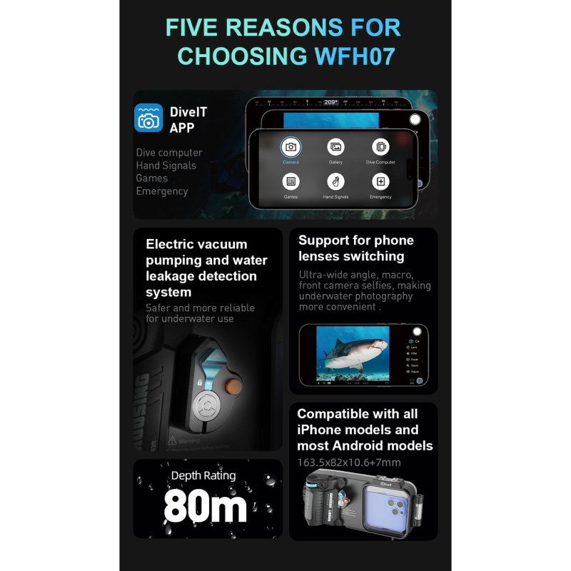 Weefine WFH07X Universal Phones Smart Housing