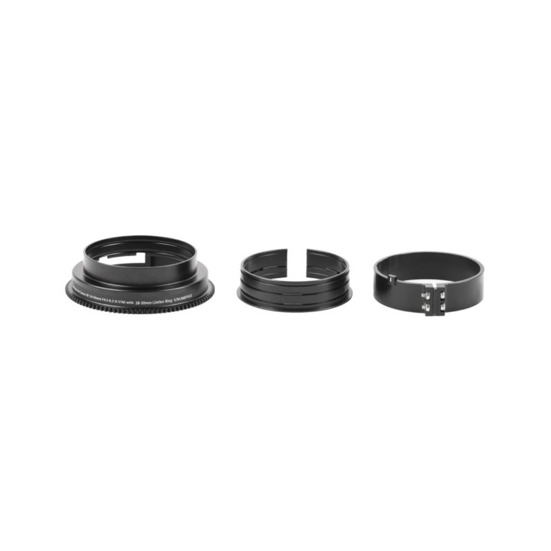 Nauticam RF2850-Z Zoom Gear for Canon RF 24-50mm F4.5-6.3 IS STM with 28-50mm Limitor Ring V2