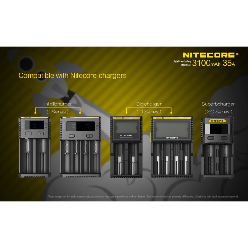 Nitecore IMR18650 3100mAh 35A Rechargeable Battery