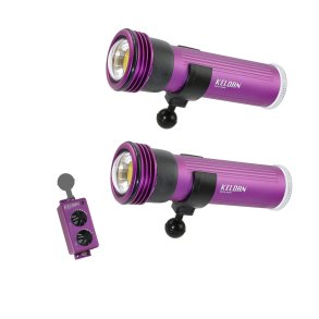 Keldan 2 x Video 8XR 20000lm CRI86, RC 2 Remote Control w. Ball adapter