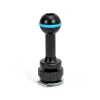 Long strobe mounting ball for cold shoe