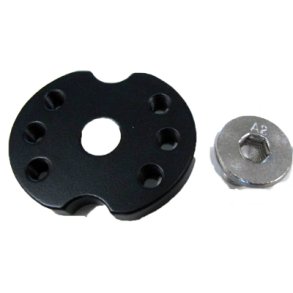 Handle mounting base with screws