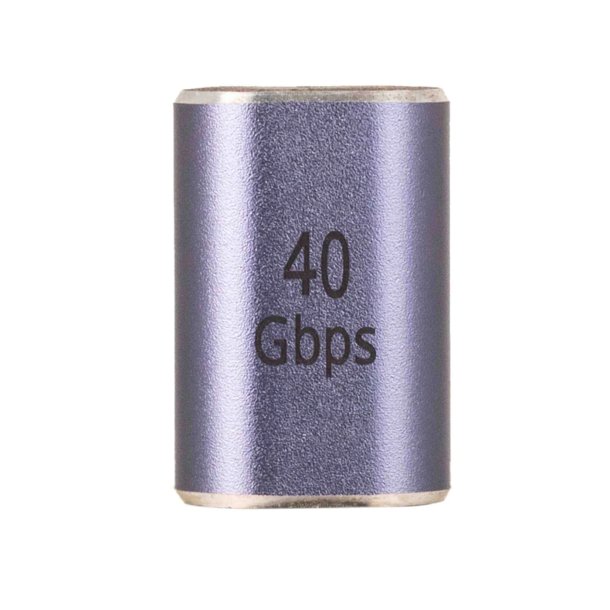 USB-C Right Angle Male-to-Female Adapter 40 GBPS