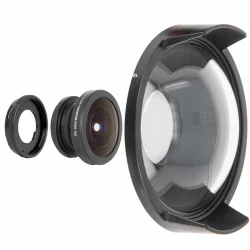 Dome Port for Olympus FCON-T02 Kit with Fisheye Lens for OM System TG-7, Olympus TG-6