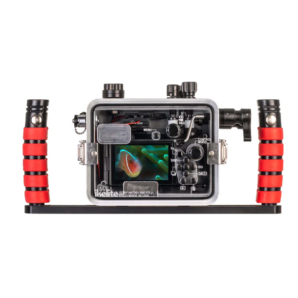 200FP/F Underwater Housing for Sony Alpha a6700 PZ 16-50mm with Fiber Optic Transmitter