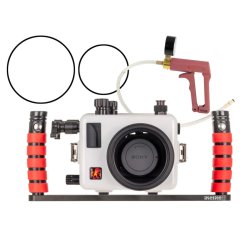 Ikelite 200DLM/E Underwater Housing for Sony Alpha a6700 Deluxe Version with Handles &amp; Vacuum System