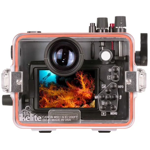 Ikelite underwater housing for Canon EOS M50, M50 II, Kiss M Mirrorless Cameras