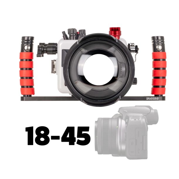Ikelite 200DLM/D Underwater Housing for Canon EOS R10 with 18-45mm &amp; 10-18mm Lenses [Fiber Optic Update]